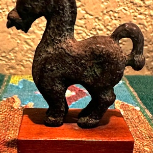 Vintage Mid Century Art Institute Chicago Alva Mini Bronze Horse Sculpture Figure 3&quot;