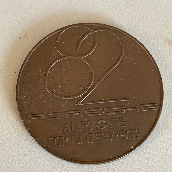 Deutschland - Medaillen PORSCHE Calendar medal 1982 PORSCHE 944 bronze 40mm