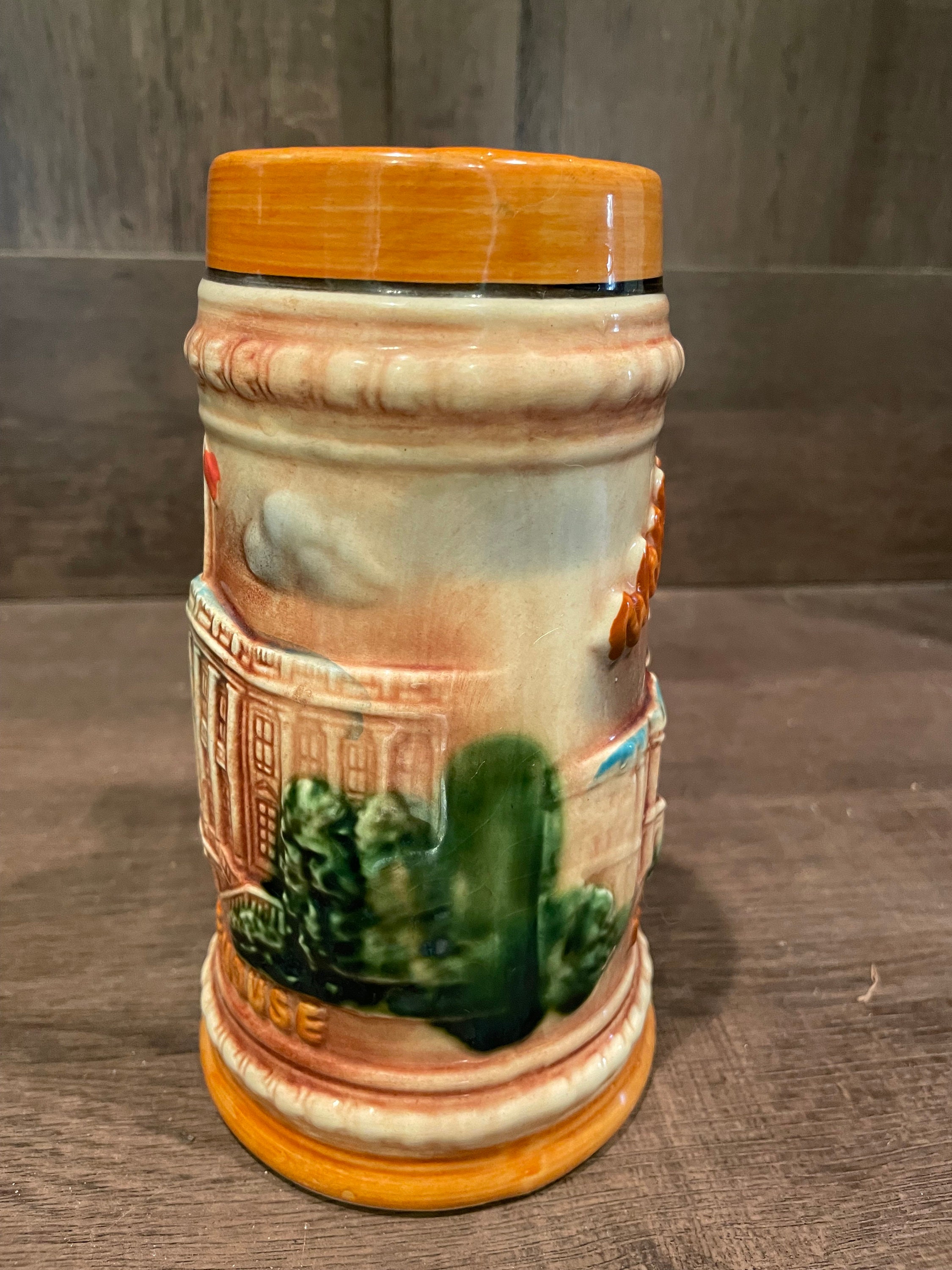 Vintage Washington DC Beer Stein Featuring the US Capitol and White ...