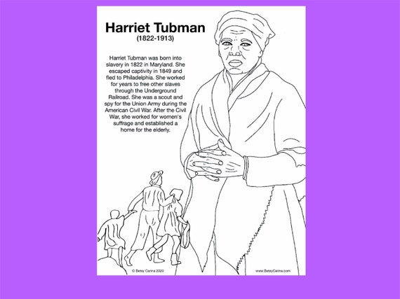 20+ Harriet Tubman Coloring Page