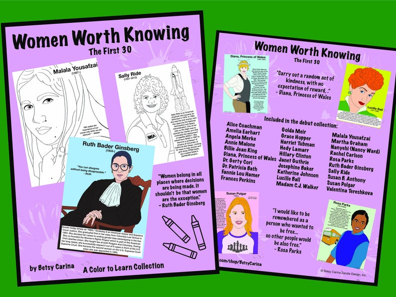 Free Sample almost Harriet Tubman Women Worth Knowing coloring page image 4