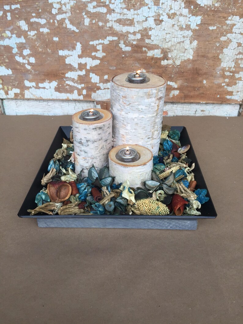 pillar candle centerpiece