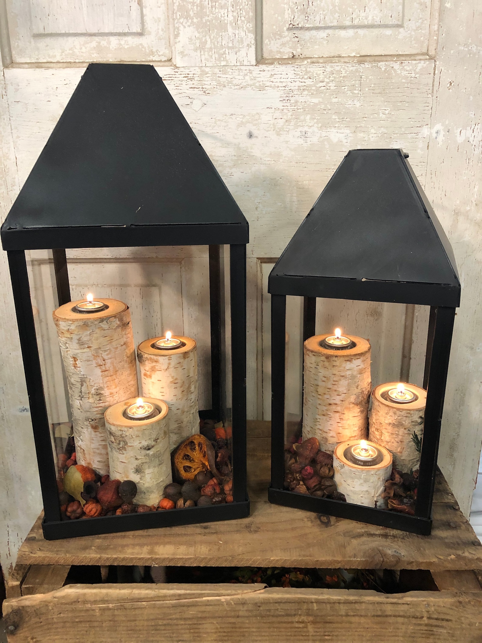 Birch Pillar Candle Individual Pillars Rustic Decor Rustic Etsy