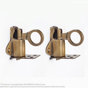 Vintage Western Windows Hold Latch Lock Antique Solid Brass Window Door LATCH / Latches W091+W041