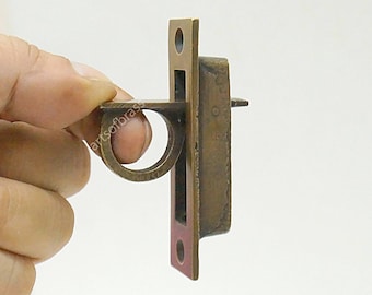 3.11" inches Lot of 2 pcs Vintage Retro Brass Hidden Pulls Knobs Handle Antique Cabinet Drawer Dresser Knob Pulls Handle