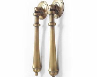 10" inches Solid Brass Big Teardrop Pull Handle Cabinet Furniture Drawer Knob
