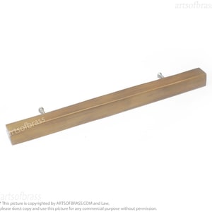 9.84&quot; inches Vintage Retro Solid Brass Bar Pull Western Handle Cabinet Knob Pulls Door Handle