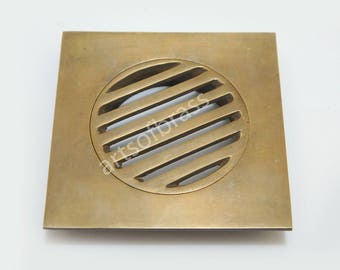 3,93 &quot;Zoll 1 Satz Vintage Western Plain Wasserkanal Ablaufabdeckung oder Lüftungsschlitze Massives Messing Badezimmer Hardware AE088