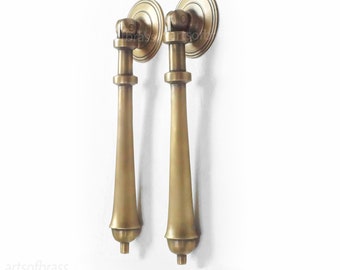 10" inches Solid Brass Big Teardrop Pull Handle Cabinet Furniture Drawer Knob