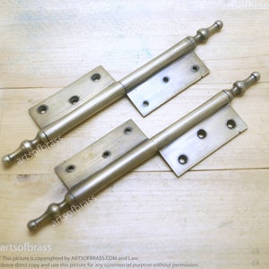 8,26 &quot;Zoll von 2 Stück Vintage Lift Off Minarett Tipps Watson Scharnier aus massivem Messing