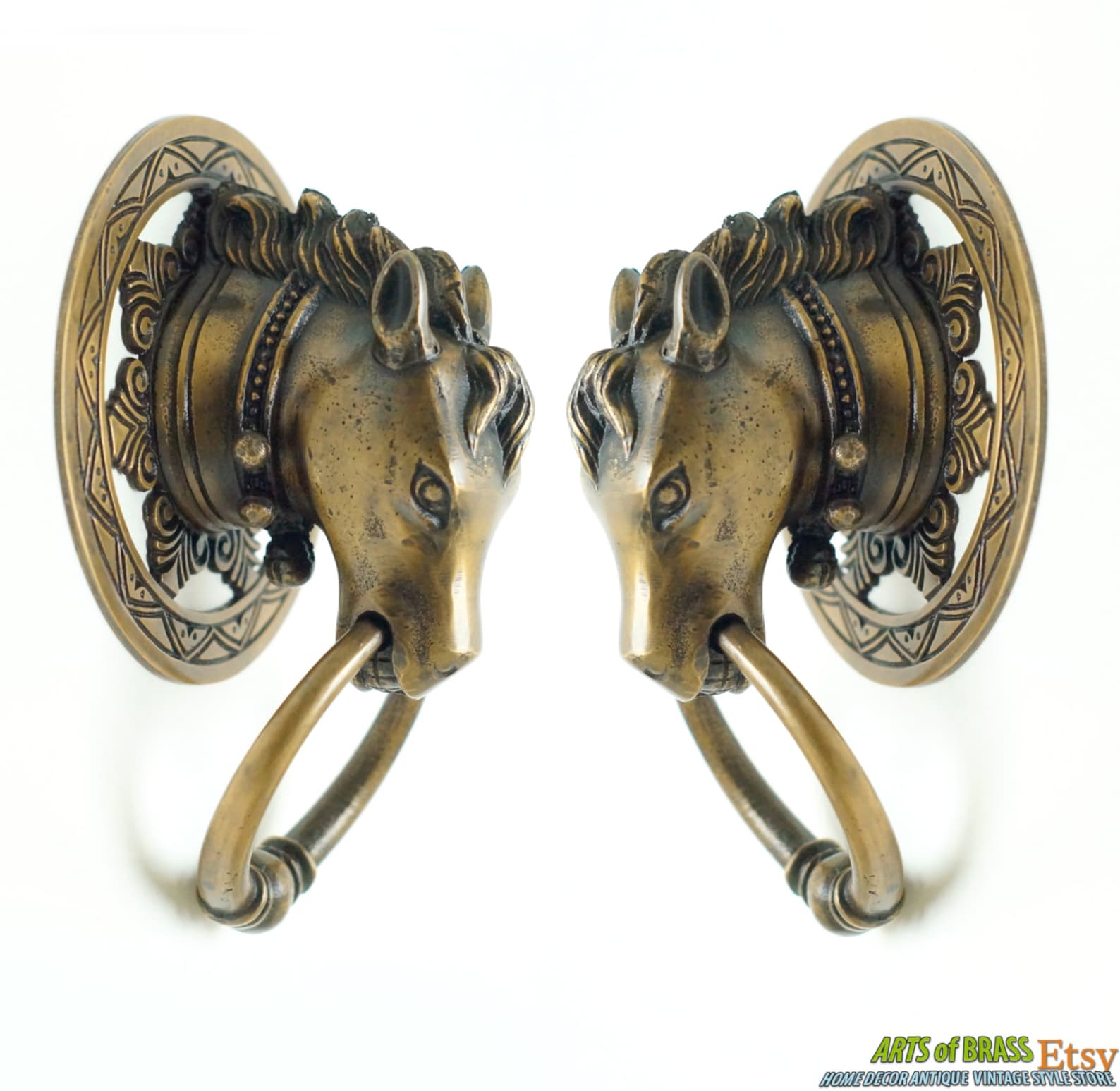 Pair or 2 Pcs Vintage Farm HORSE Head Gate CAGE Main Door Etsy