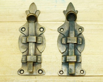 3.93" inches Vintage Victorian Latch Lock Windows Antique Solid Brass Window Door LATCH W016