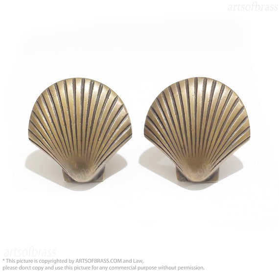 2.75 in Vintage CLAM SHELL, Solid Brass Clam Shells Charm Cabinet Drawer  Pulls Knobs -  Canada