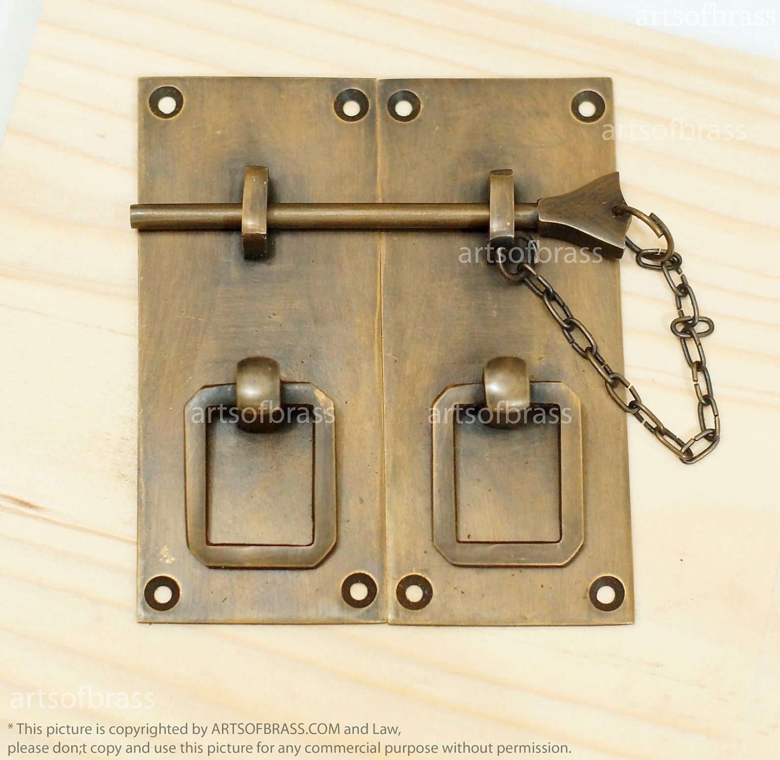 Vintage Solid Brass Retro Drawer LATCH LATCH Door Box Etsy