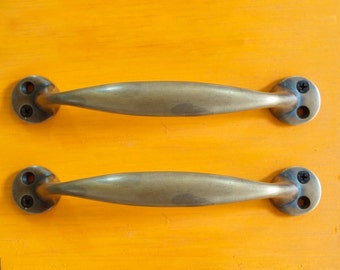 Kavel van 2 stuks 5" inch antiek sterk RETRO GLAD kastladehandvat TREKKEN