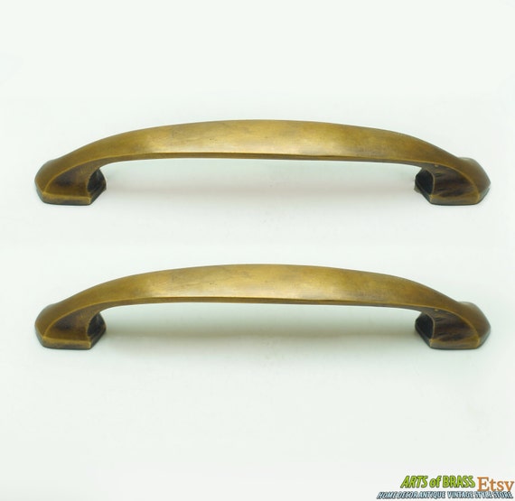 4.84" inches Lot of 2 pcs Vintage Western Classic Retro Solid Bar Type Handle Solid Brass Cabinet Knob Pull Handle C147
