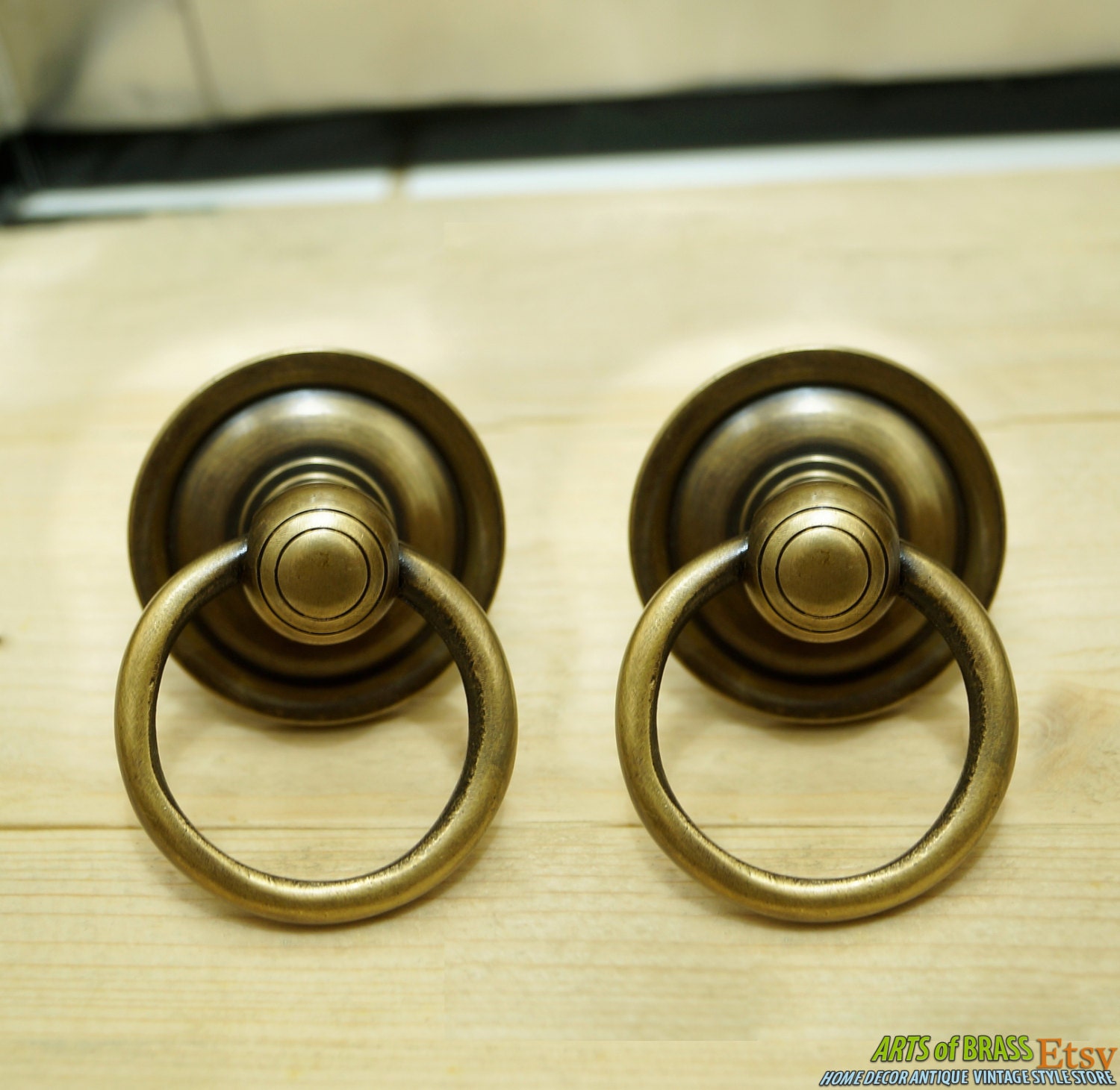 40mm Classic Inspiration Brass Ring Pull - Satin Bronze RLU-920240164