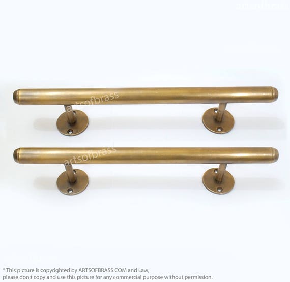 11.81" inches Set 2 pcs Vintage Long Brass western Retro Door Handle Hardware Cabinet Door Handle Pulls