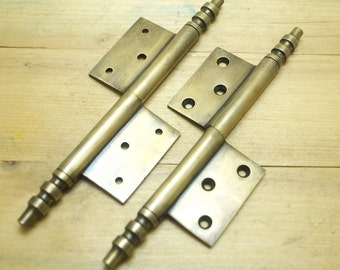 Brass Lift Off Hinges 7 Inch – Solid Brass Art Deco Hinge Pair