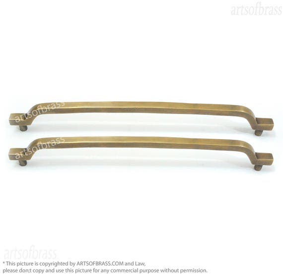 11.88" inches 2 pcs Long Vintage Retro Western Classic Full Solid Brass Closet Cabinet Antique Cabinet Door Drawer Pulls