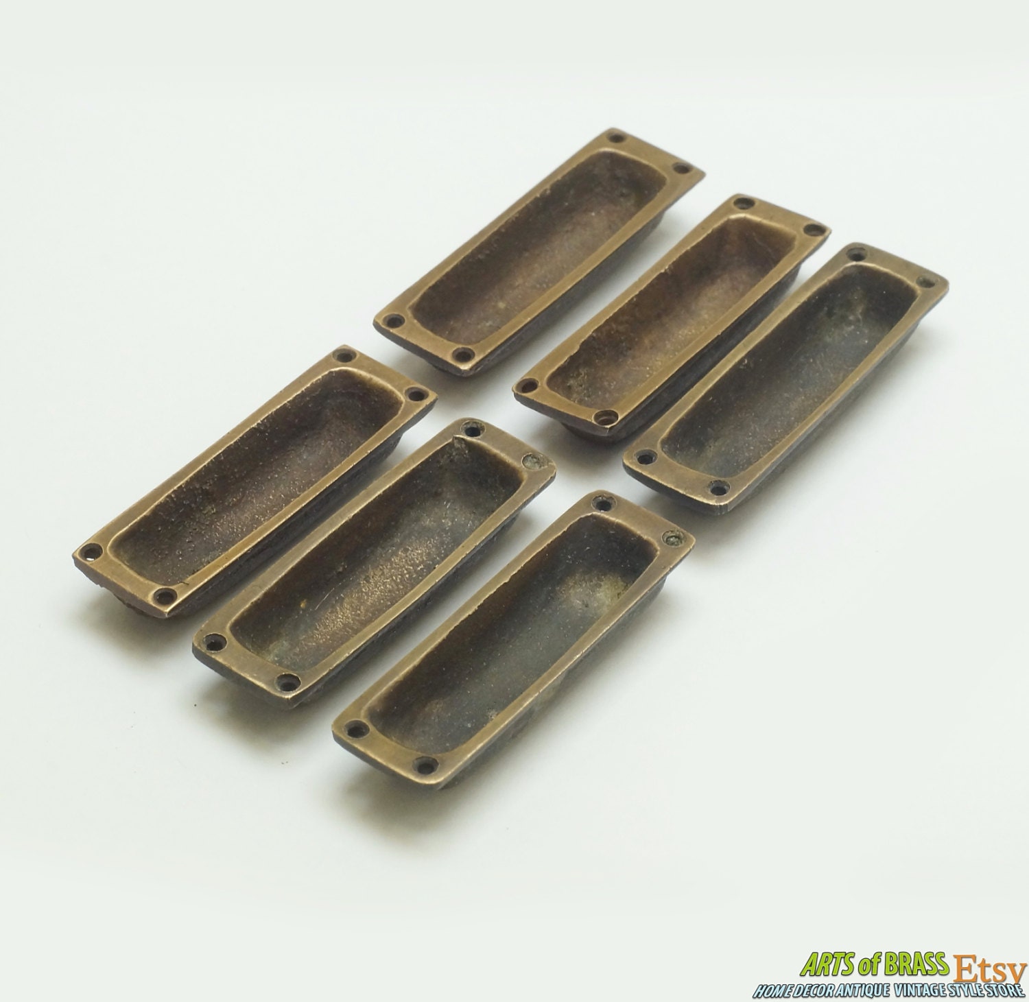 6PCS/LOT Decorative Antique Kitchen Cabinet Drawer Wood Handle