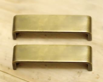 3,26" Veel van 2 stuks RETRO vintage bar massief messing kasten antieke kastdeur ladetrekker