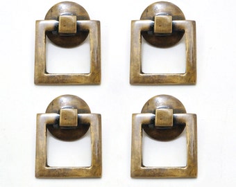 Kavel van 4 stuks ANTIEK RETRO vintage tijdperk kast handvat Pull vintage kastknop