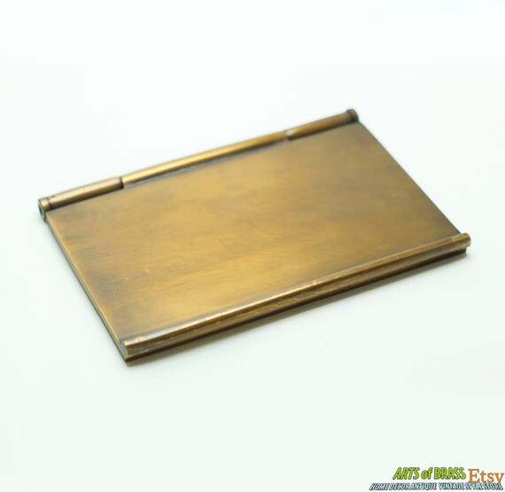 5.19" 1 pcs vintage Retro Big Basic Plain Plate Hinges Style Solid Brass Cabinet Door Rectangle Plain Plate Handle Drawer Pulls Engsel Gemuk