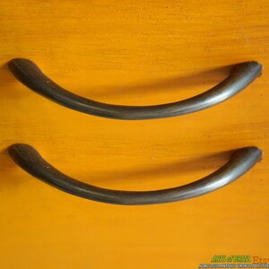 4,68" 2 szt. uchwytów do szuflad szafek w stylu vintage retro, prostych, gładkich, z litego mosiądzu