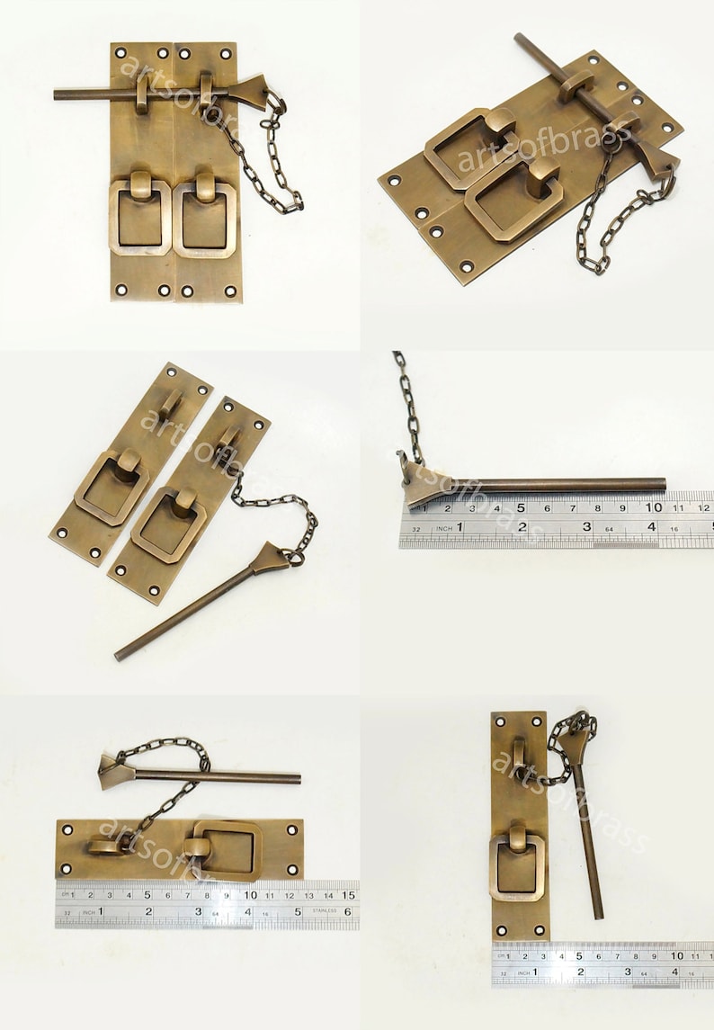 Vintage Solid Brass Retro Drawer LATCH LATCH Door Box Etsy