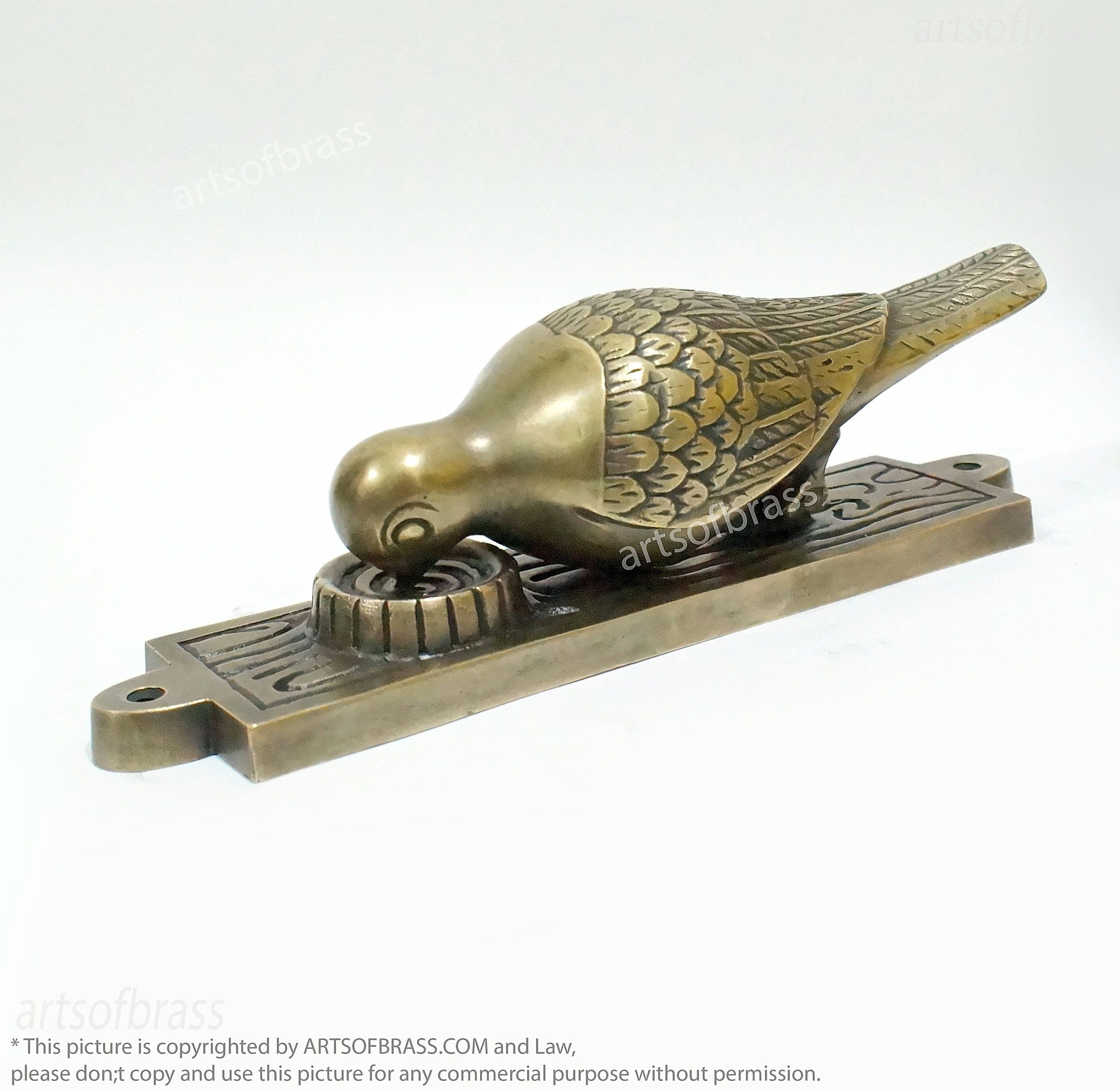 Details about   Brass Bell Knocker Woodpecker Vintage Brass Handmade Finish Door Knocker MS5 