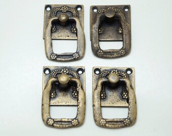 1.25" inches Lot of 4 pcs Vintage Victorian Square Cabinet Handle Pull Vintage Cabinet KNOB A173