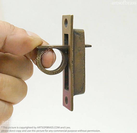 3.11" inches Lot of 2 pcs Vintage Retro Brass Hidden Pulls Knobs Handle Antique Cabinet Drawer Dresser Knob Pulls Handle