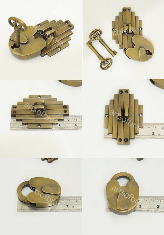 アクセサリー DESCENDANT BARREL COIN BANK 1 Set Vintage Retro Asian Bamboo Latch Solid Brass Door Box