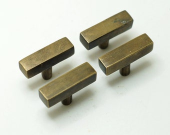 1.57" inches Lot of 4 pcs Vintage Retro Solid Bar Knobs Handle Solid Brass Cabinet Knob Pull Handle K010