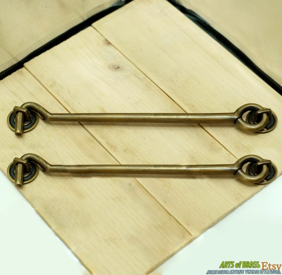 Lot of 2 pcs 8.14" inches Vintage Plain Old RETRO Windows Stay LEVER LATCH Hooks