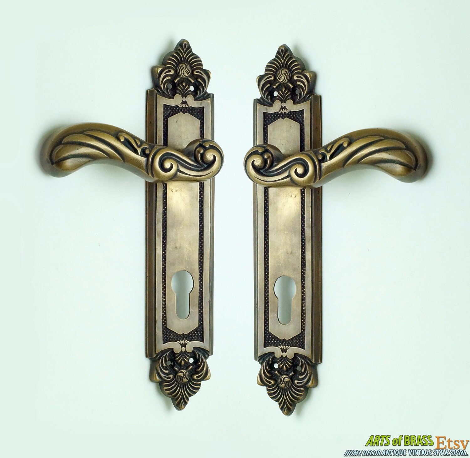 4.72 Pair Vintage Brass Art Deco Folding Wall Mount Strong Wall Coat -  Artsofbrass