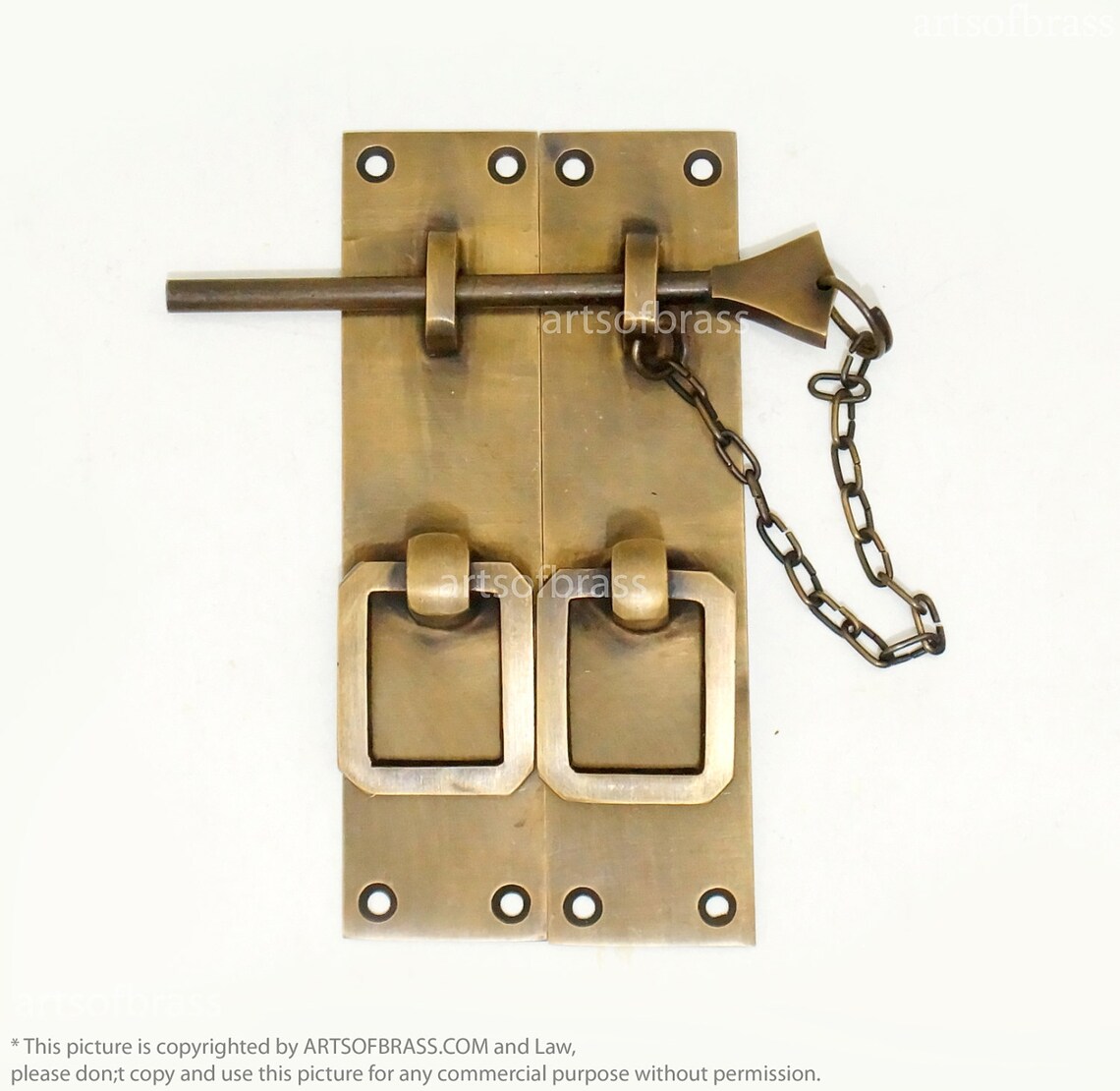 Vintage Solid Brass Retro Drawer LATCH LATCH Door Box Etsy