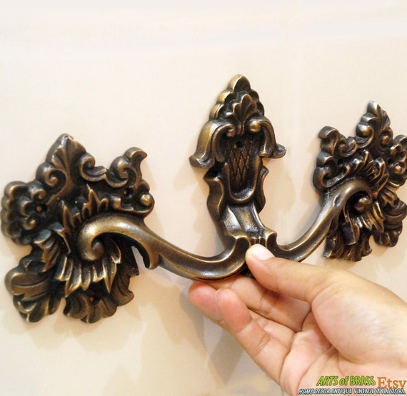 9.84" inches 1 pcs Vintage Big Victorian the Crown of the Throne Solid Brass Antique Cabinet Drawer Door Handle Pulls L030