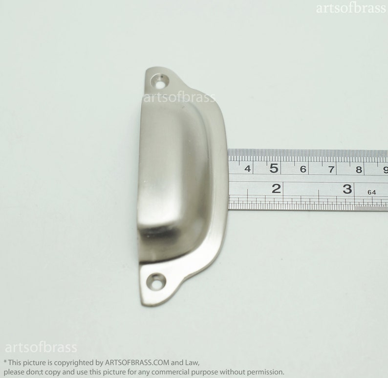 3.93 Inches 2 Pcs Chrome Finishing BIN Pull Handle Solid Etsy