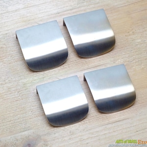 1.83" inches Lot of 4 pcs Bend pull knob Solid Brass with CHROME Finishing Cabinet Door Solid Brass KNOB Drawer Pull knobs