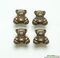 Lot of 4 pcs Vintage Teddy Bear Knob hardware Solid Brass Cabinet Door Brass KNOB Drawer Pull N259 product logo