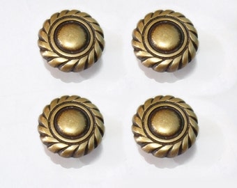 4 Stück Massivem Messing Vintage Western Geflochtene Runde Seil Antike Schrank Messing KNOB Schublade Zieht n047