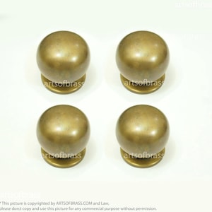 1.37" Diameter Big Vintage Retro Brass Round Cabinet Drawer Handle Knob Pulls N144B