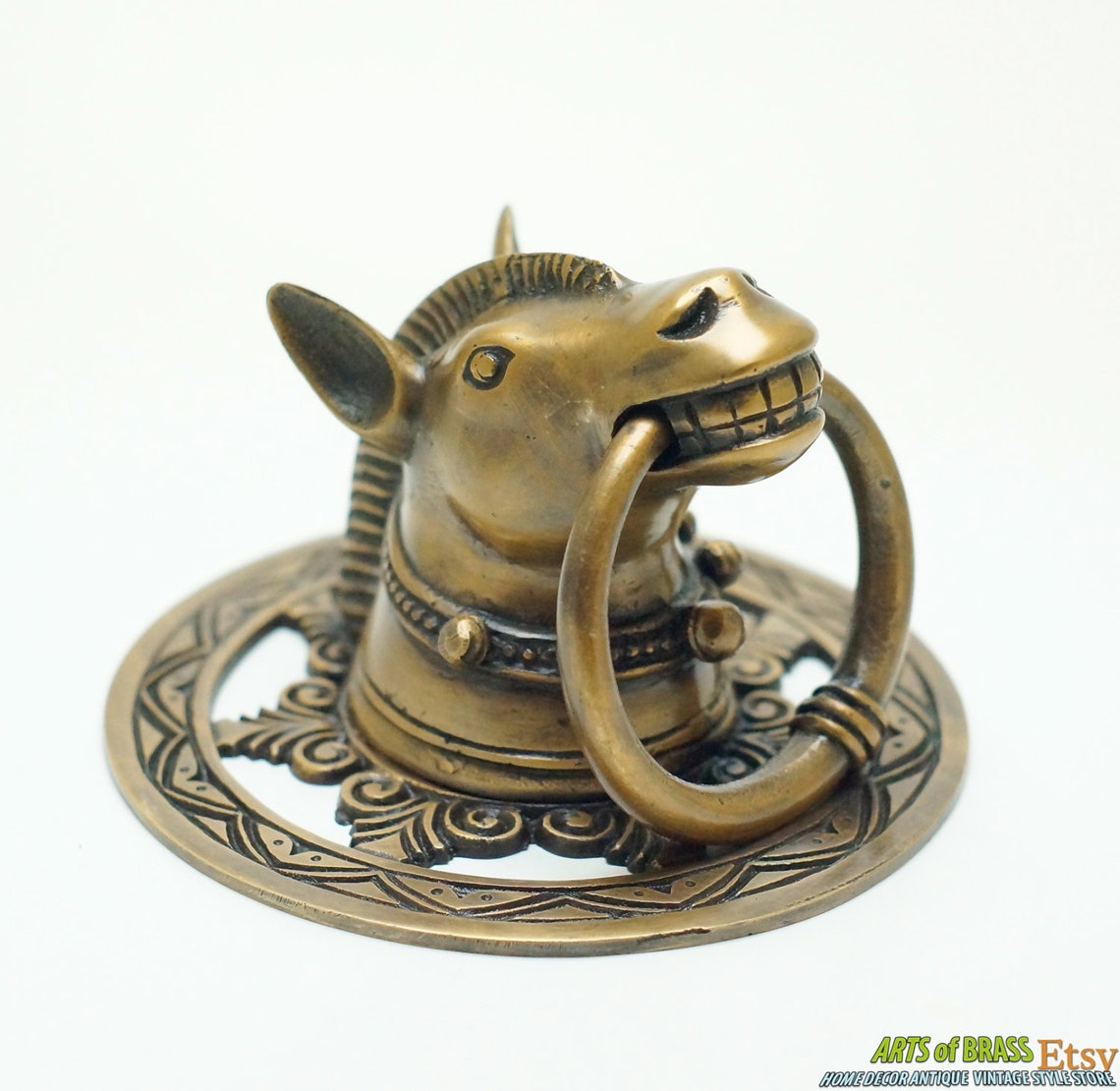 Pair 2 Pcs Vintage Antique HORSE Head Gate CAGE Main Door Etsy