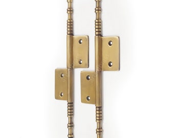 8.26" inches set of 2 pcs Vintage Lift Off Minaret Tips Watson Hinge Solid Brass Hinges