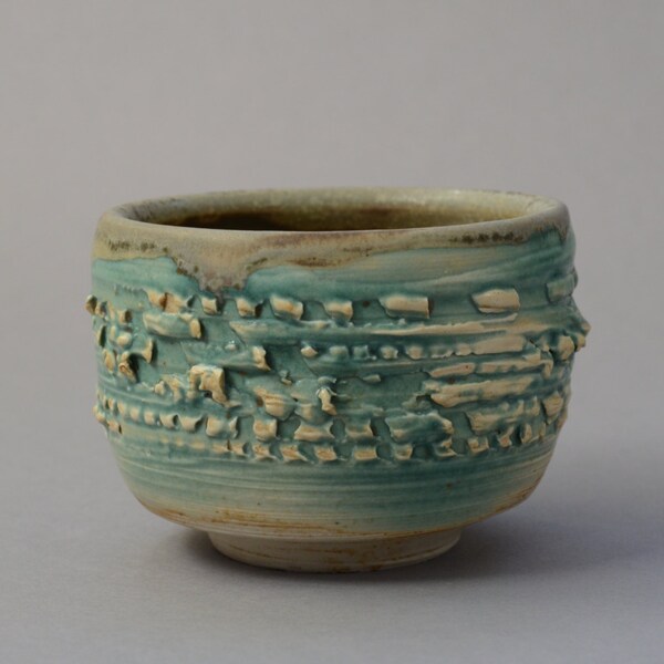 Handmade small ceramic Chawan Tea-bowl, tea cup,  Matt glazed.