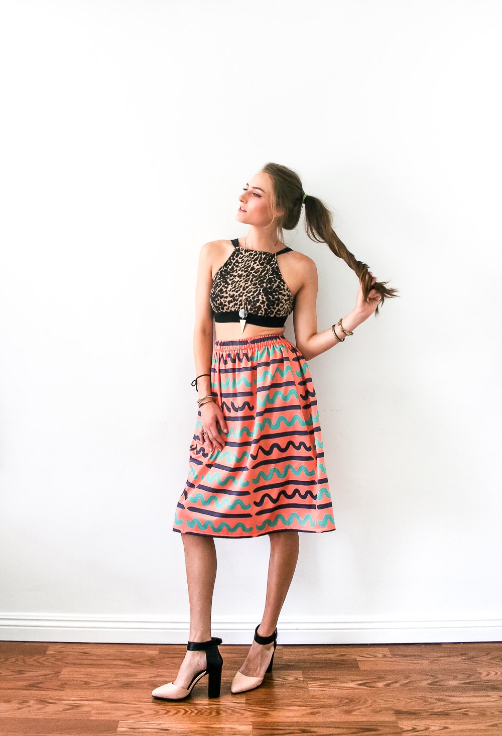 The Wavy Midi Skirt