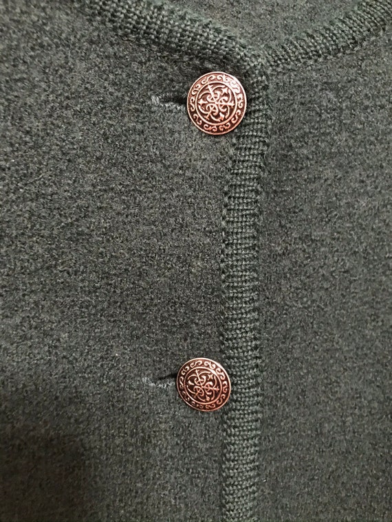 Talbots Fitted Forest Green Jacket - image 4