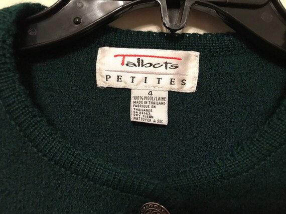 Talbots Fitted Forest Green Jacket - image 2
